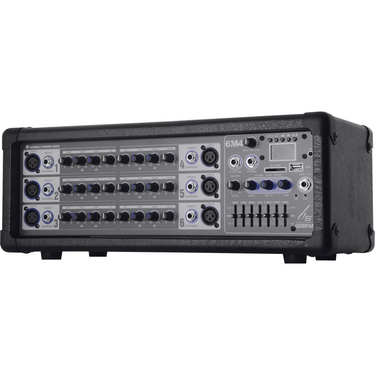 Consola Mezcladora Back-Stage Para Micrófonos 6 Canales 400w, 6m4 Usb
